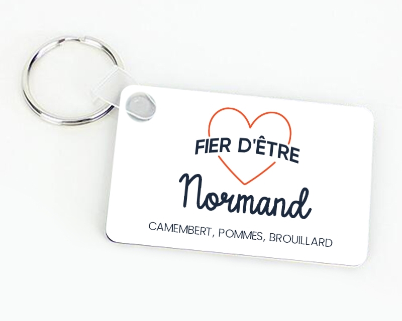 Porte-clés personnalisable - Fier d'être Normand