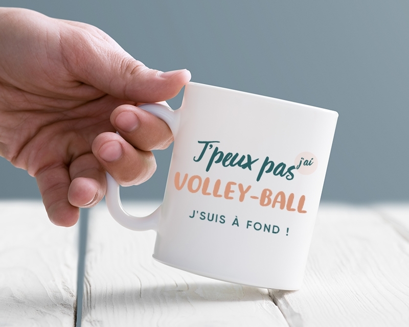 Mug personnalisable - J'peux pas j'ai volley-ball