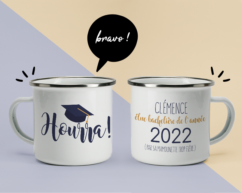 Mug émaillé Personnalisable - Du diplômé