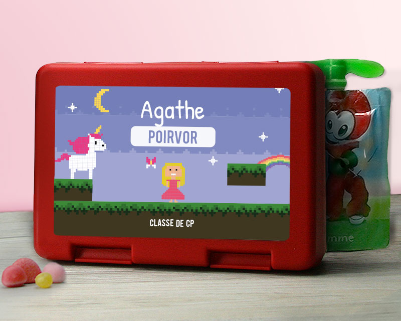 Lunchbox enfant fille personnalisée