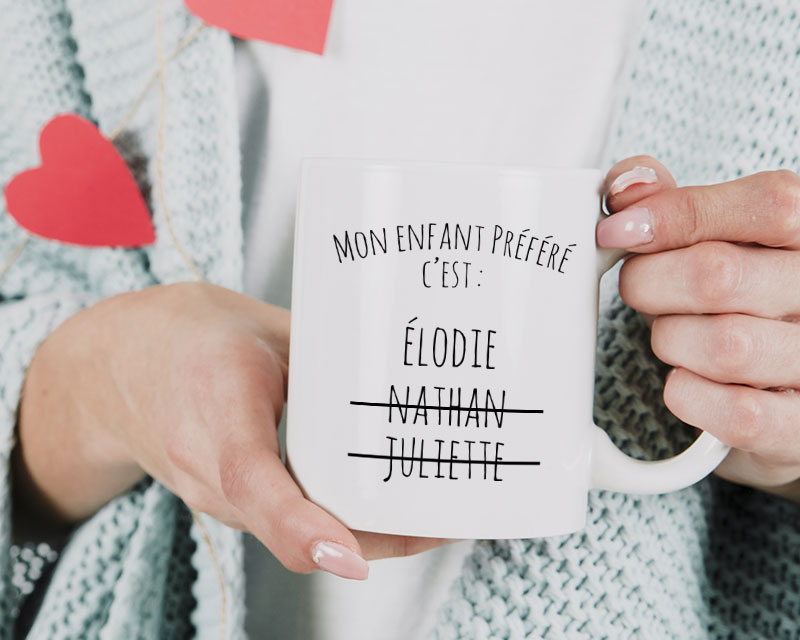 Mug Personnalisable - Mon enfant préféré