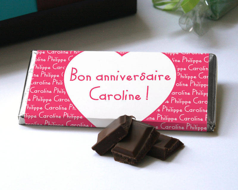 Tablette de chocolat Multi-prénoms