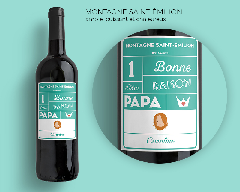 Bouteille de Vins Les Bonnes Raisons d'être Papa