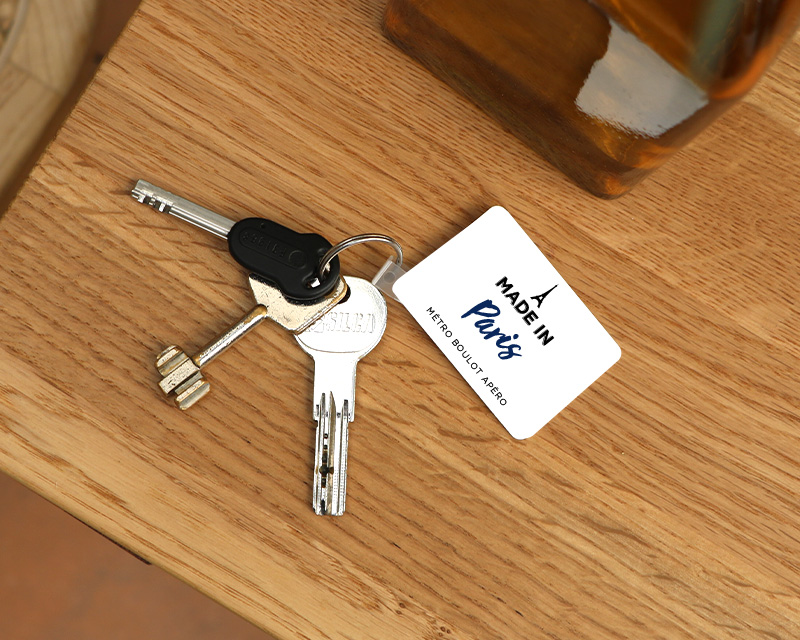 Porte clés personnalisable - Made In Paris