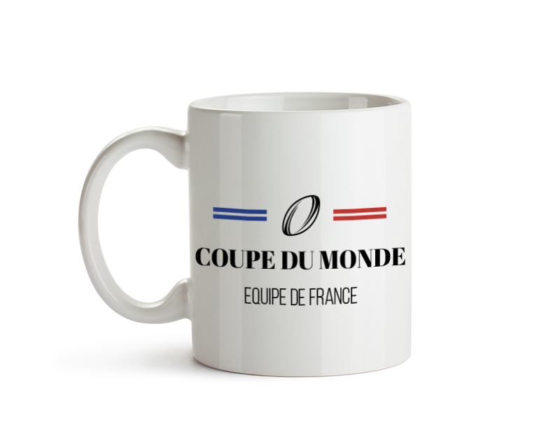 Mug personnalisé - Bleu Blanc Rouge Rugby