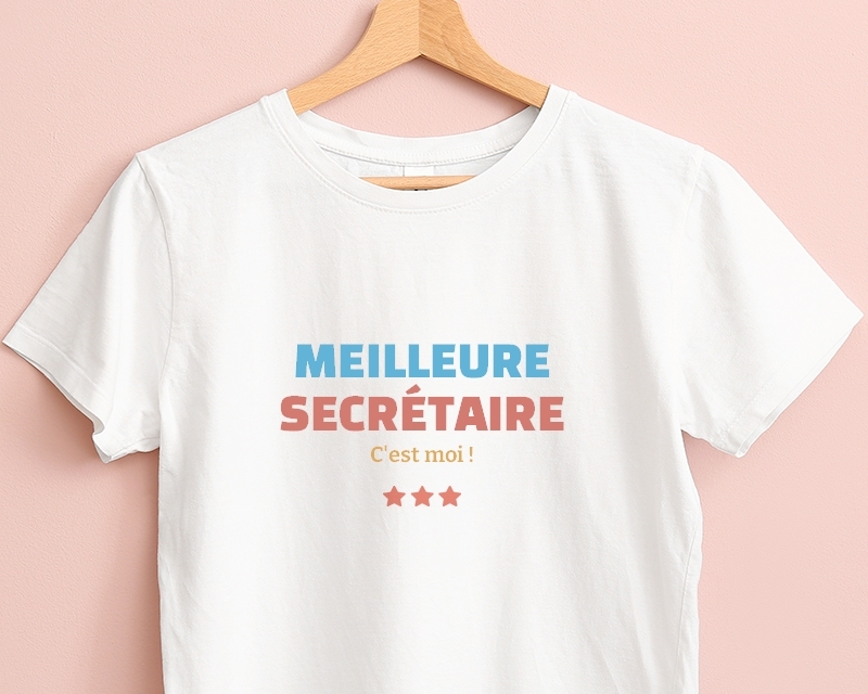 T-shirt Femme personnalisable - Meilleure Secrétaire