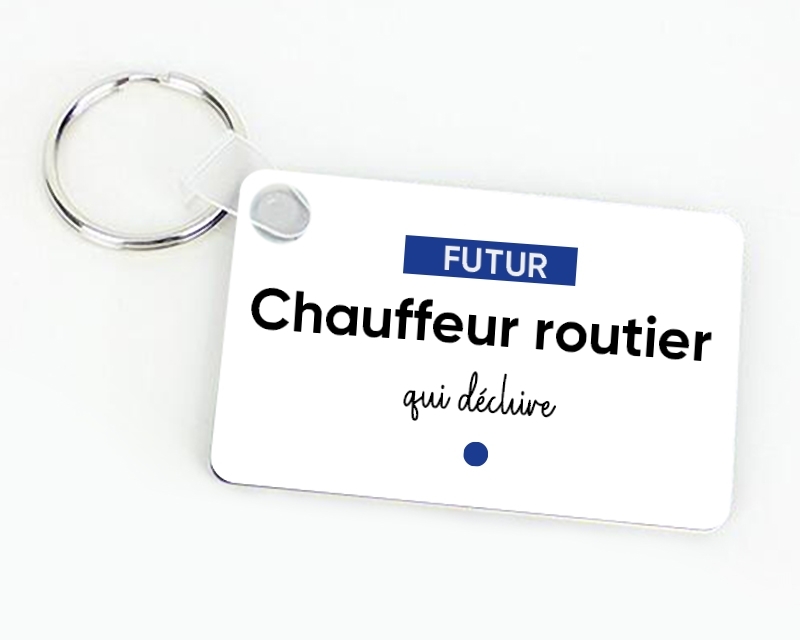 Porte-clés personnalisé - Futur chauffeur routier