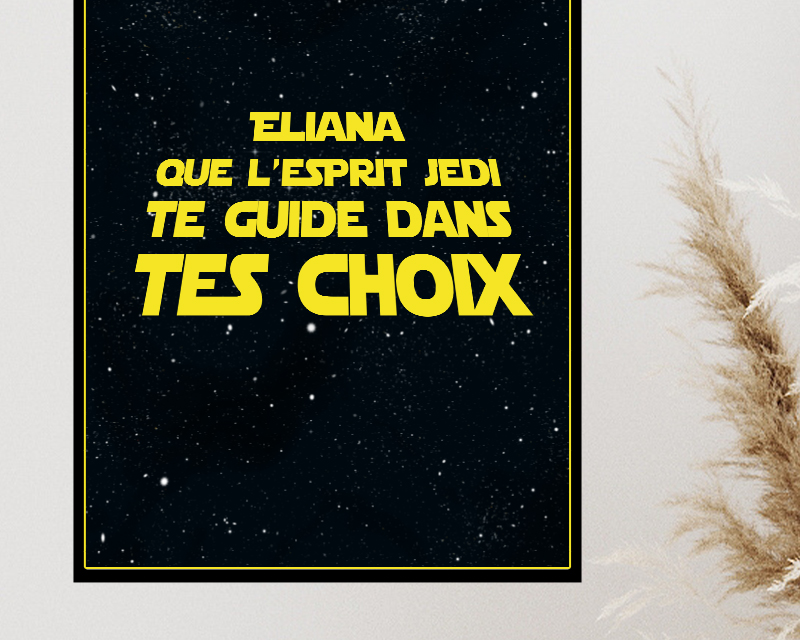 Affiche personnalisée - Générique Star Wars