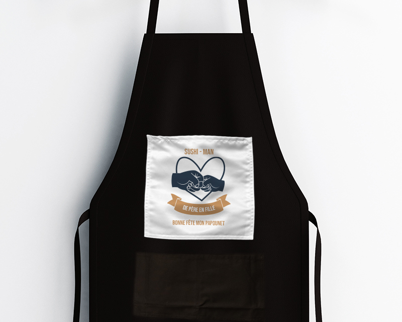 Tablier de cuisine personnalisé - De Père en Fils - Fille
