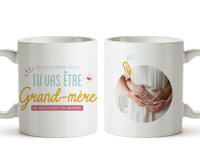 Mug personnalisé - Tu vas être grand-mère