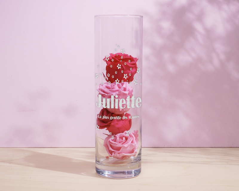 Vase gravé Personnalisable - Prénom