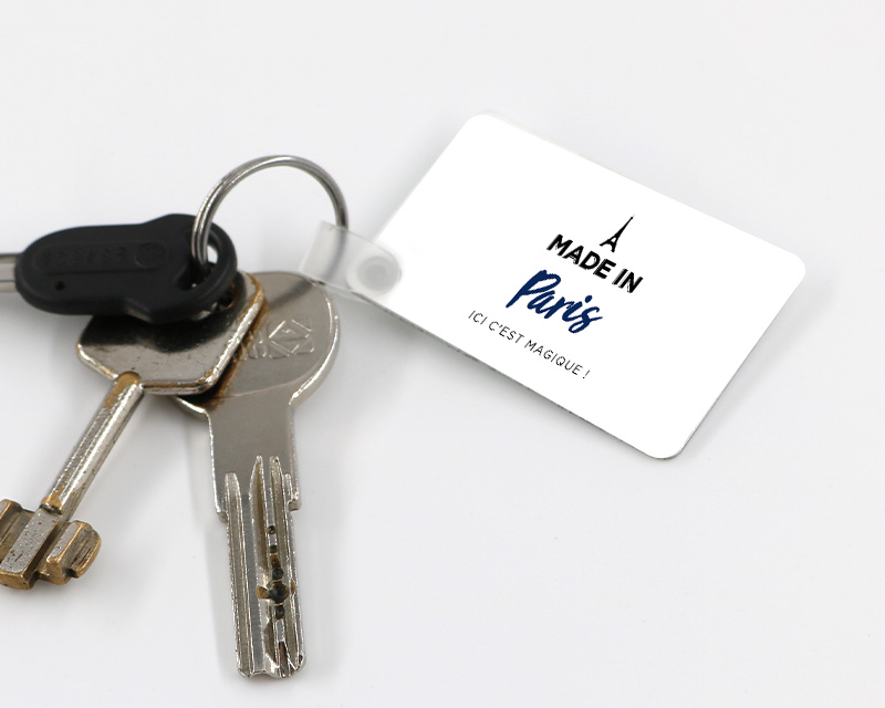 Porte clés personnalisable - Made In Paris