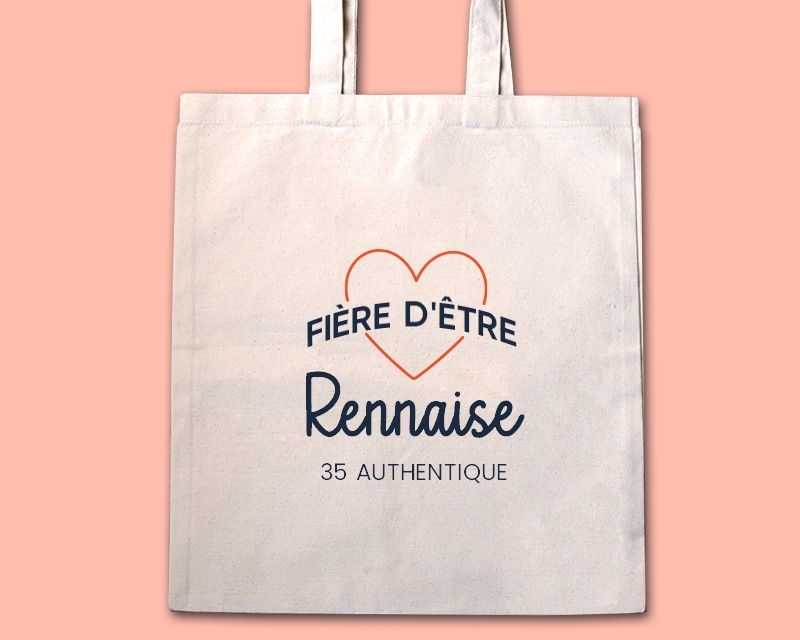 Tote bag personnalisable - Fière d'être Rennaise