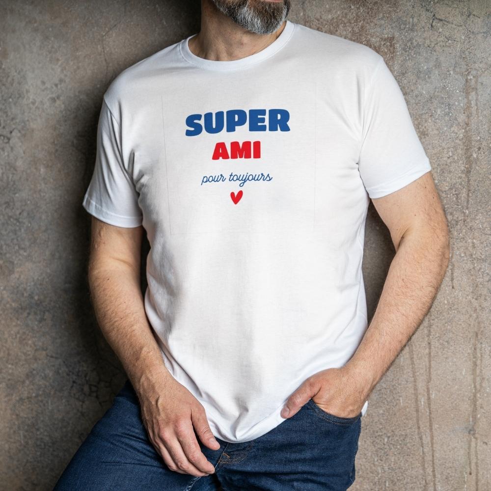 Tee shirt personnalisé homme - Super Ami