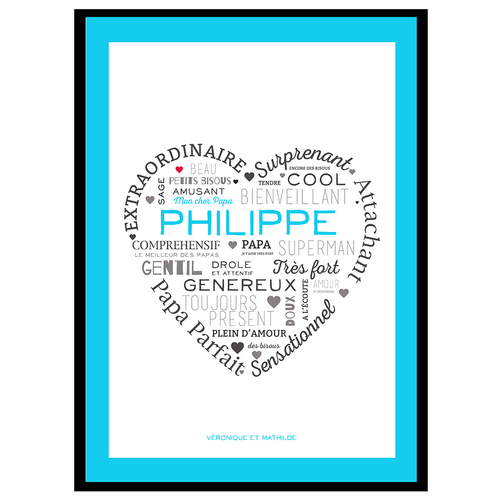 Affiche Petits mots pour Papa