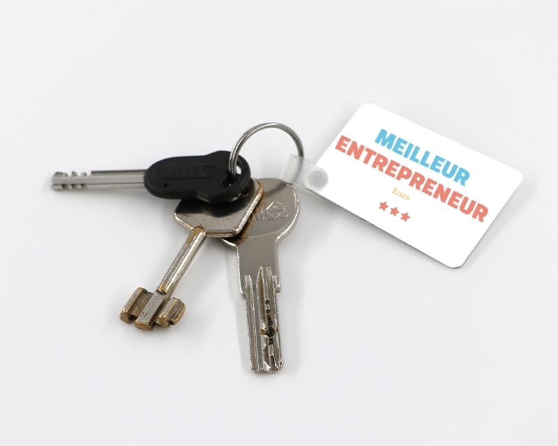 Porte-clés personnalisable - Meilleur Entrepreneur