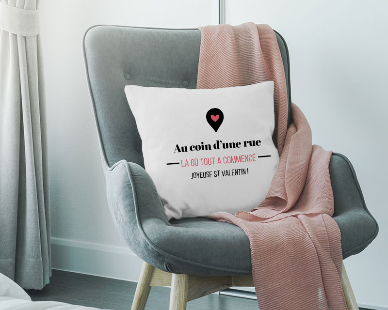 Coussin personnalisable Saint-Valentin