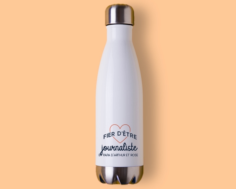 Gourde personnalisable - Fier d'être journaliste