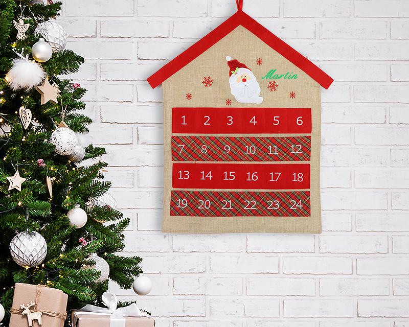 Calendrier de l'Avent maison du père Noël