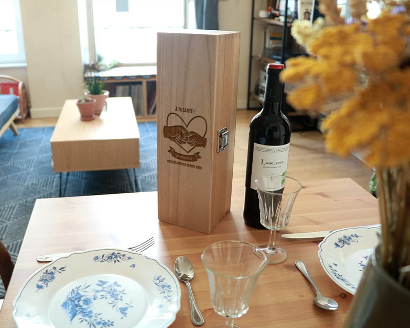 Caisse vin à offrir pour la Fête des pères
