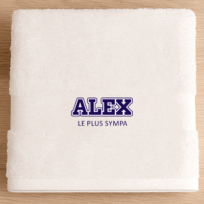 Serviette personnalisée - College Style