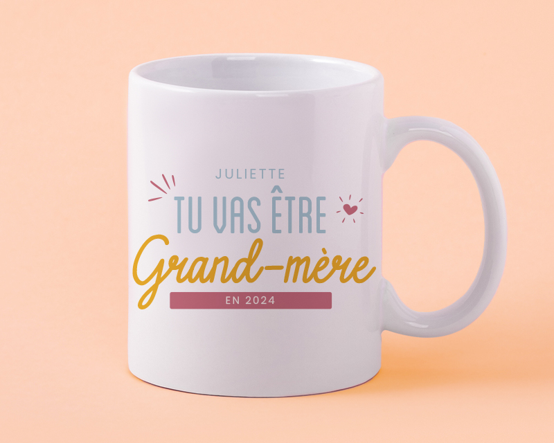 Mug personnalisé - Tu vas être grand-mère