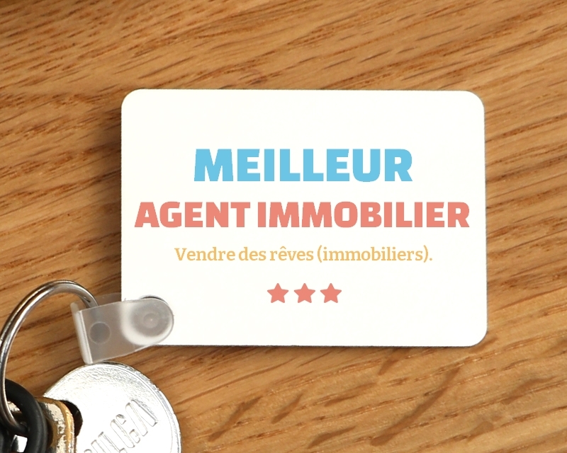 Porte-clés personnalisable - Meilleur Agent immobilier