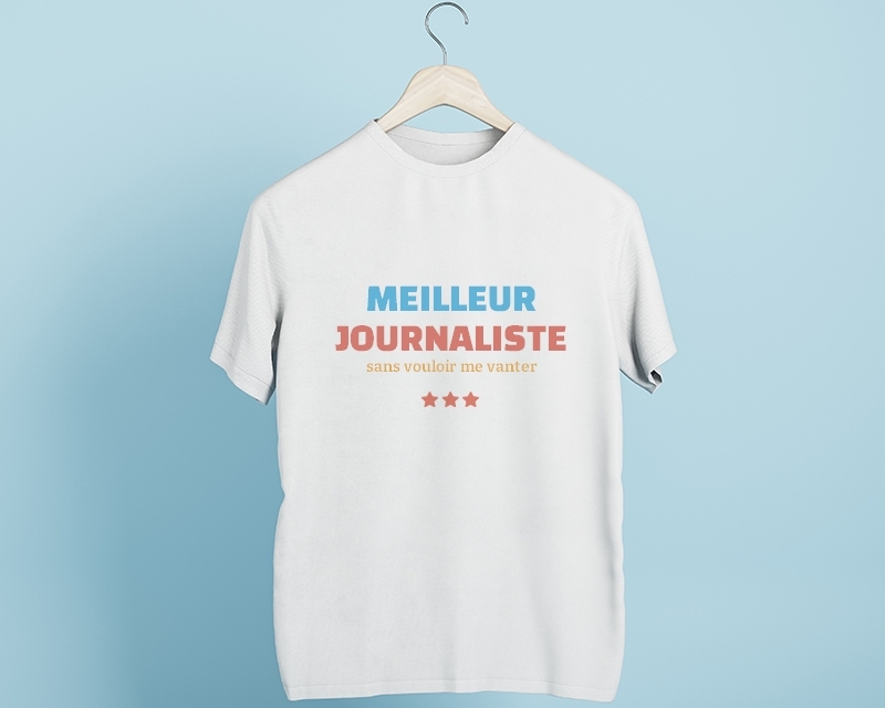 Tee shirt personnalisé homme - Meilleur Journaliste