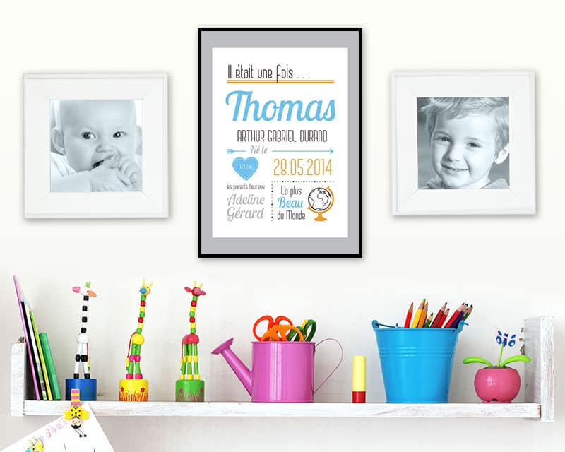 Affiche Naissance Garçon