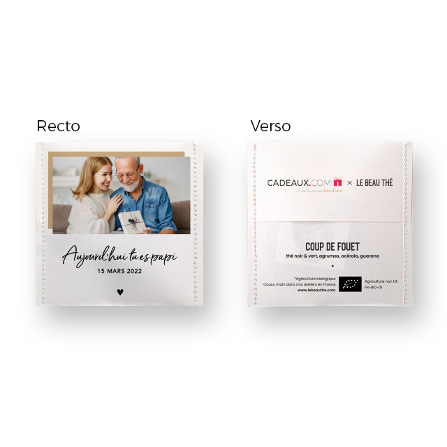 Coffret de sachets de thé personnalisés - Cadeaux.com