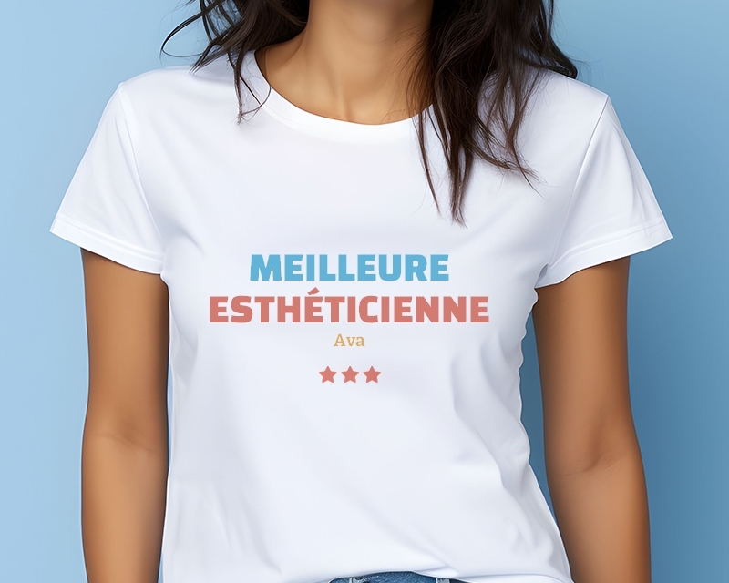 T-shirt Femme personnalisable - Meilleure Esthéticienne