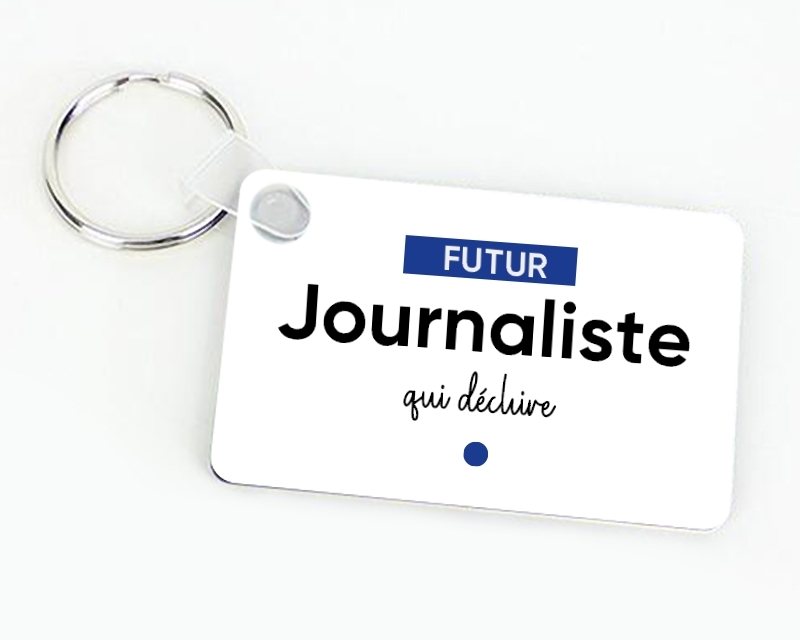 Porte-clés à personnaliser - Futur journaliste