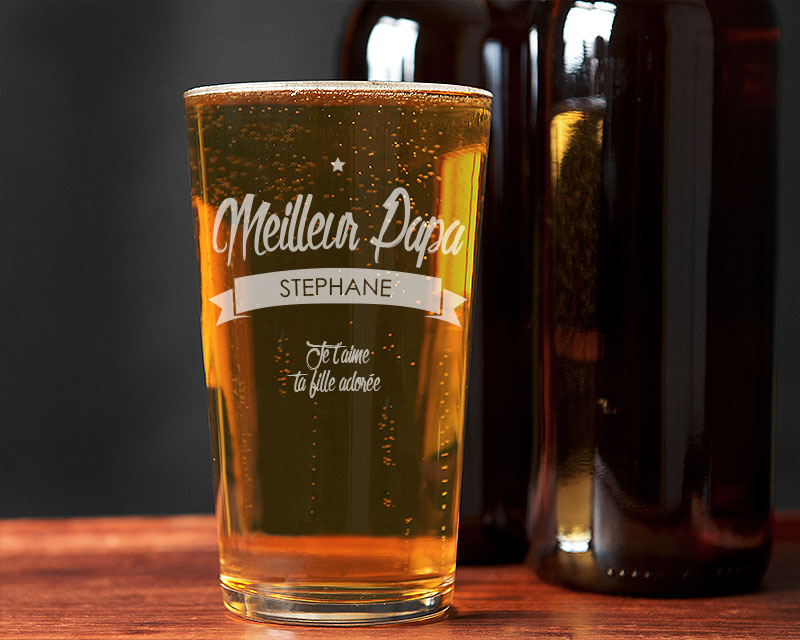 Verre à bière Meilleur Papa