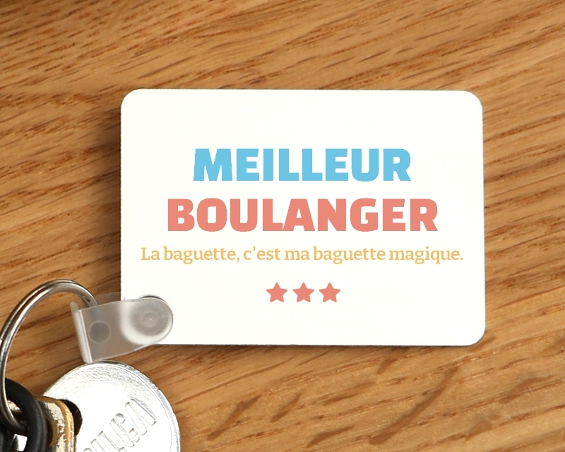 Porte-clés personnalisable - Meilleur Boulanger