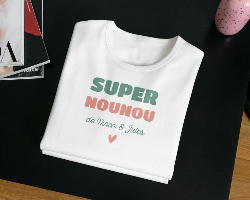 T-shirt femme personnalisé - Super Nounou
