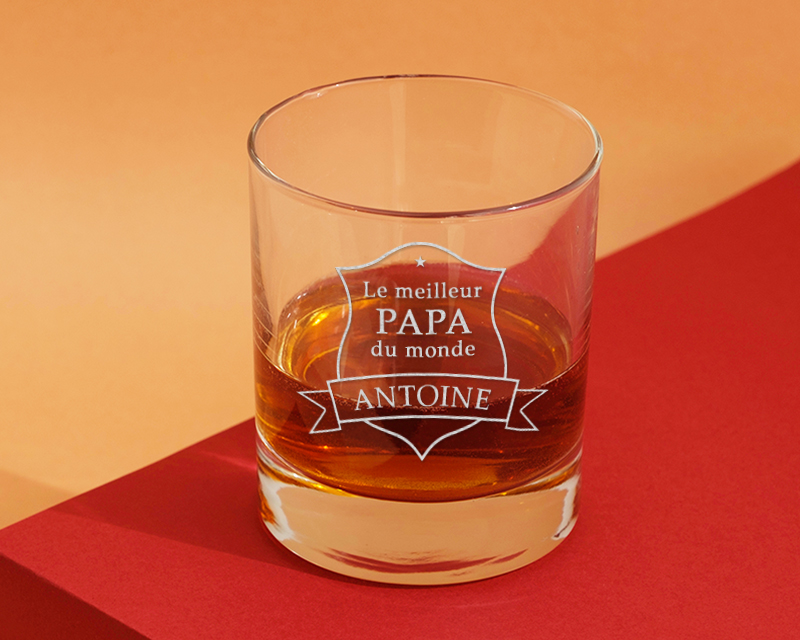 Verre à Whisky Personnalisable - Meilleur du monde