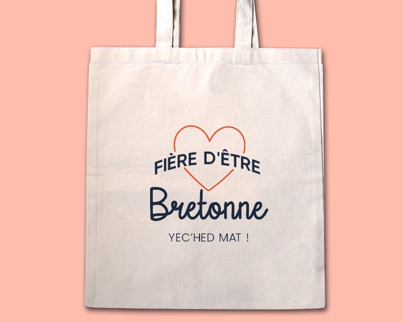 Tote bag personnalisable - Fière d'être Bretonne