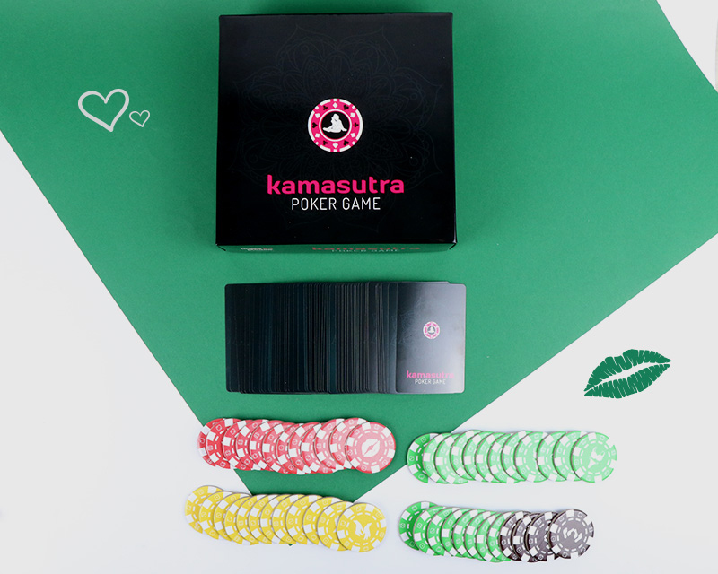 Pack soirée coquine : DUO Flûtes à champagne personnalisables + Poker Kamasutra