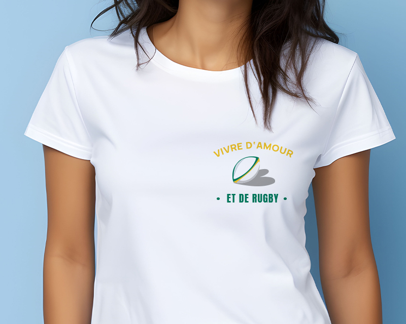 T-shirt femme personnalisé - Passion Rugby