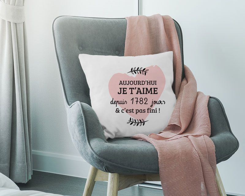 Coussin personnalisable Saint-Valentin
