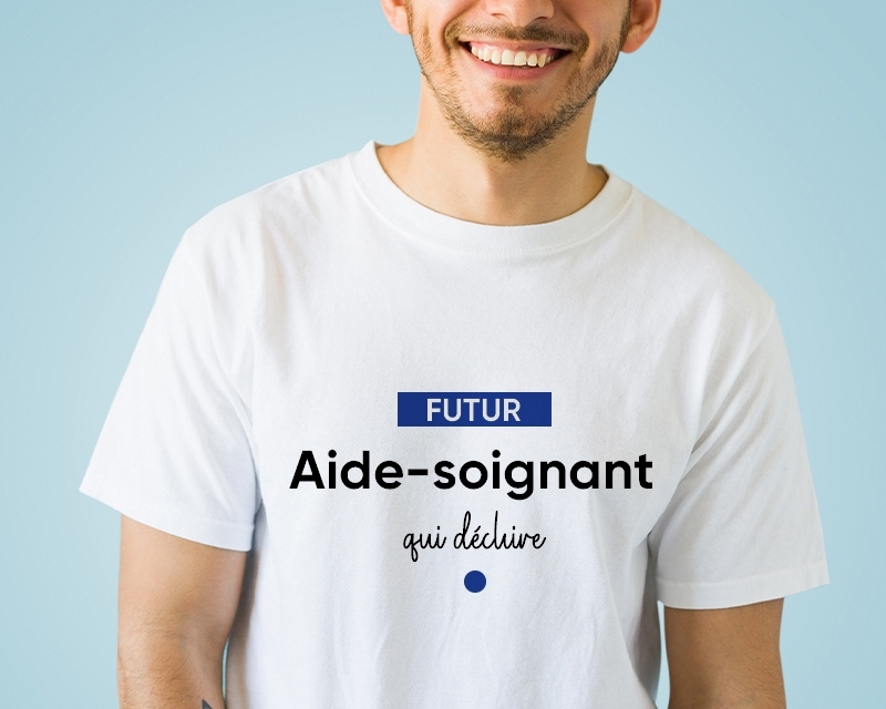 Tee-shirt Homme personnalisé - Futur aide-soignant