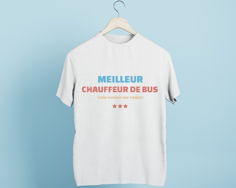 Tee-shirt Homme personnalisable - Meilleur Chauffeur de bus