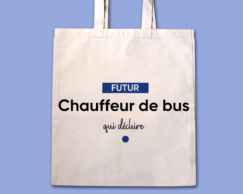 Tote bag personnalisable - Futur chauffeur de bus