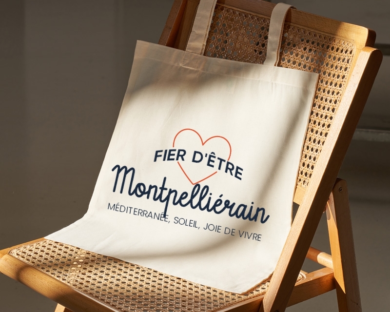 Tote bag personnalisable - Fier d'être Montpelliérain