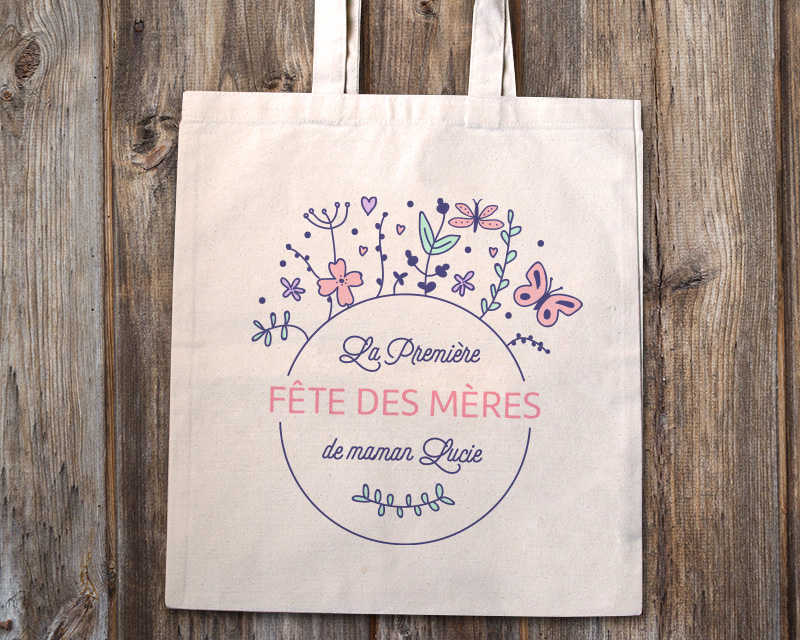 Tote bag personnalisé - Collection Première Fête des Mères