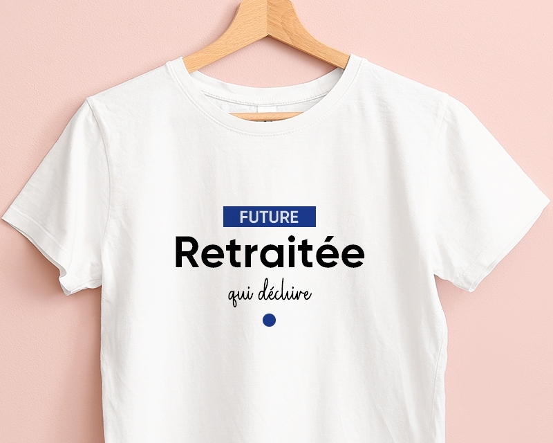 Tee shirt personnalisé femme - Future retraitée