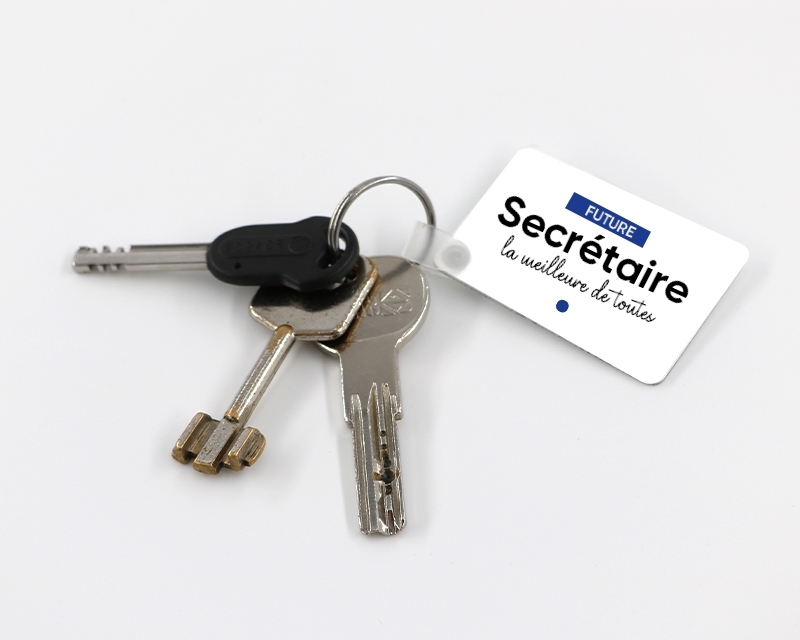 Porte-clef personnalisable - Future secrétaire