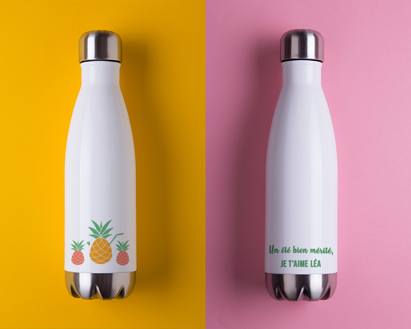 Gourde isotherme personnalisée ananas