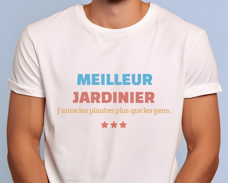 T-shirt Homme personnalisable - Meilleur Jardinier