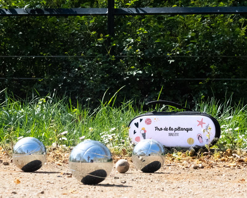 Sacoche de Pétanque personnalisable avec option Triplette de boules de pétanque - Holidays